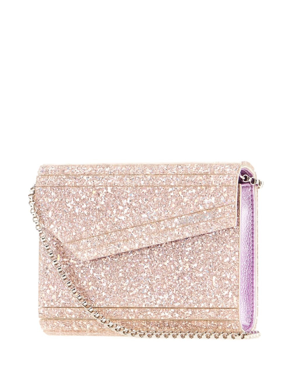 glitter-panelled clutch - 3