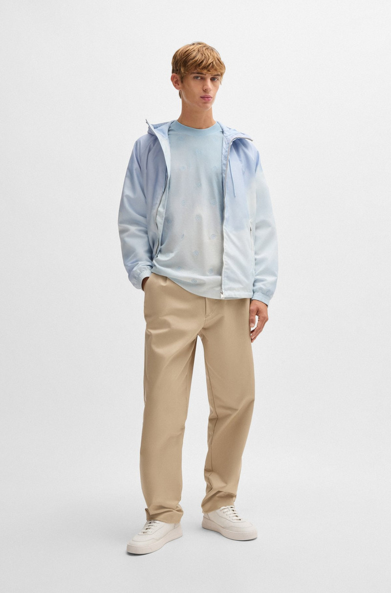 BOSS CLOUD-ARTWORK T-SHIRT WITH DOUBLE B MONOGRAMS outlook