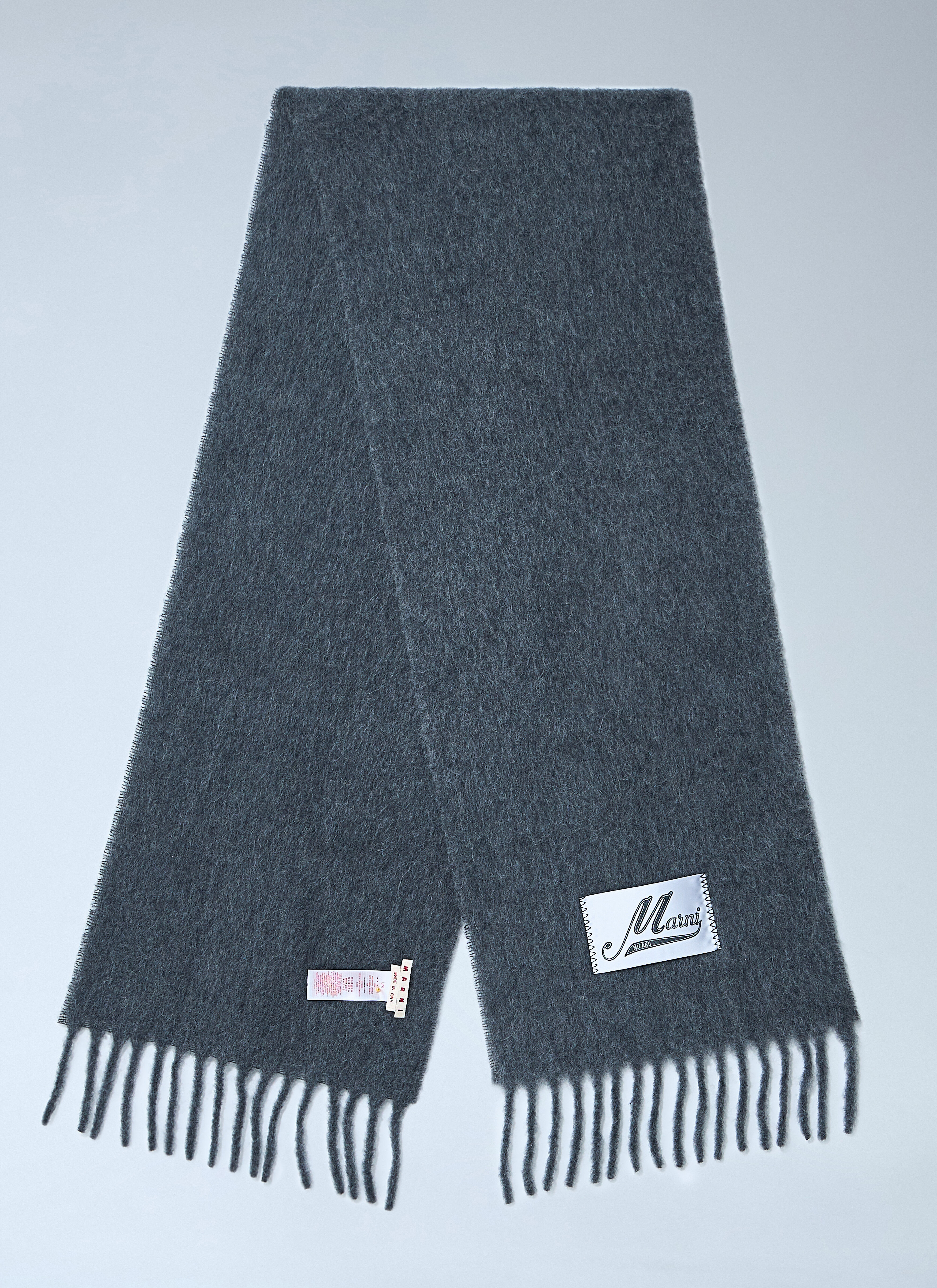 Fringed Wool Scarf - 2
