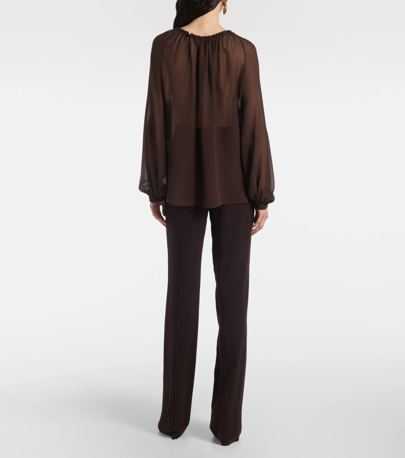 Sheer silk georgette blouse 3