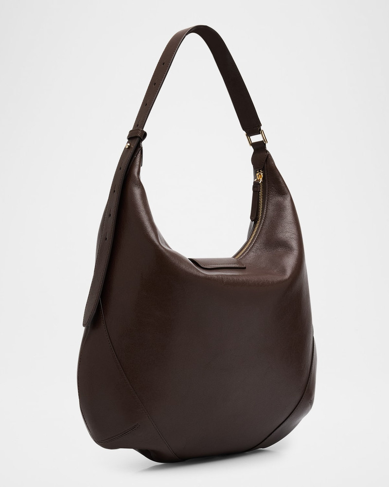 JIMMY CHOO Bar Medium Leather Hobo Bag outlook