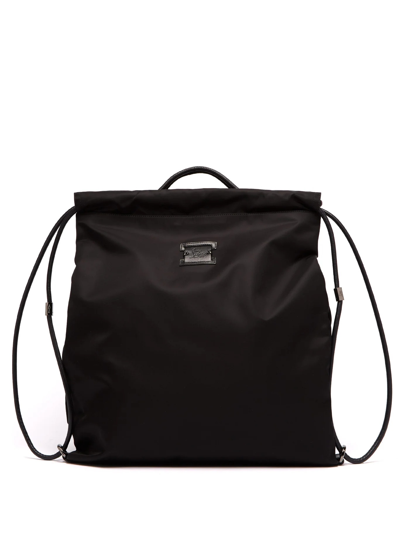 Kaloubi leather-trimmed nylon backpack - 1