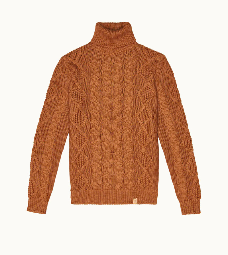 POLO NECK JUMPER - ORANGE 1