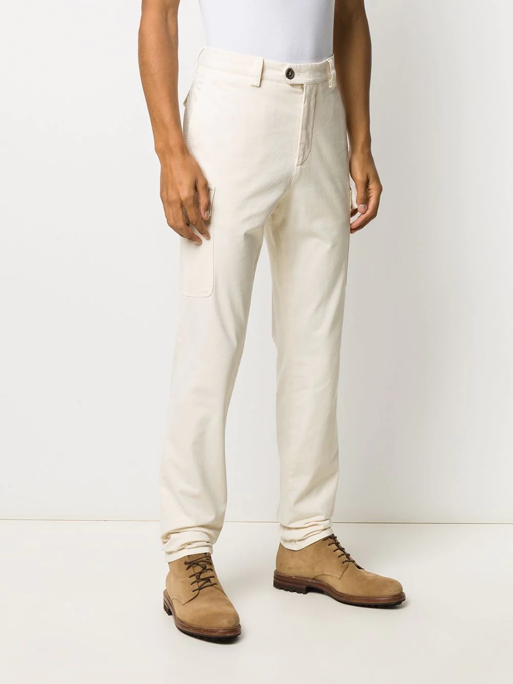 slim cargo trousers - 3