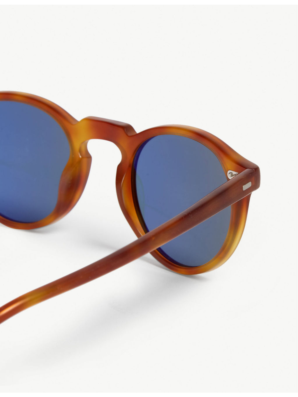 Gregory Peck tortoiseshell round-frame sunglasses - 4