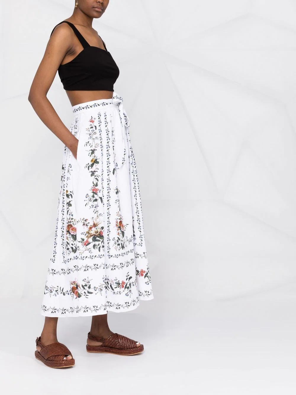 Bernadette linen midi skirt - 6