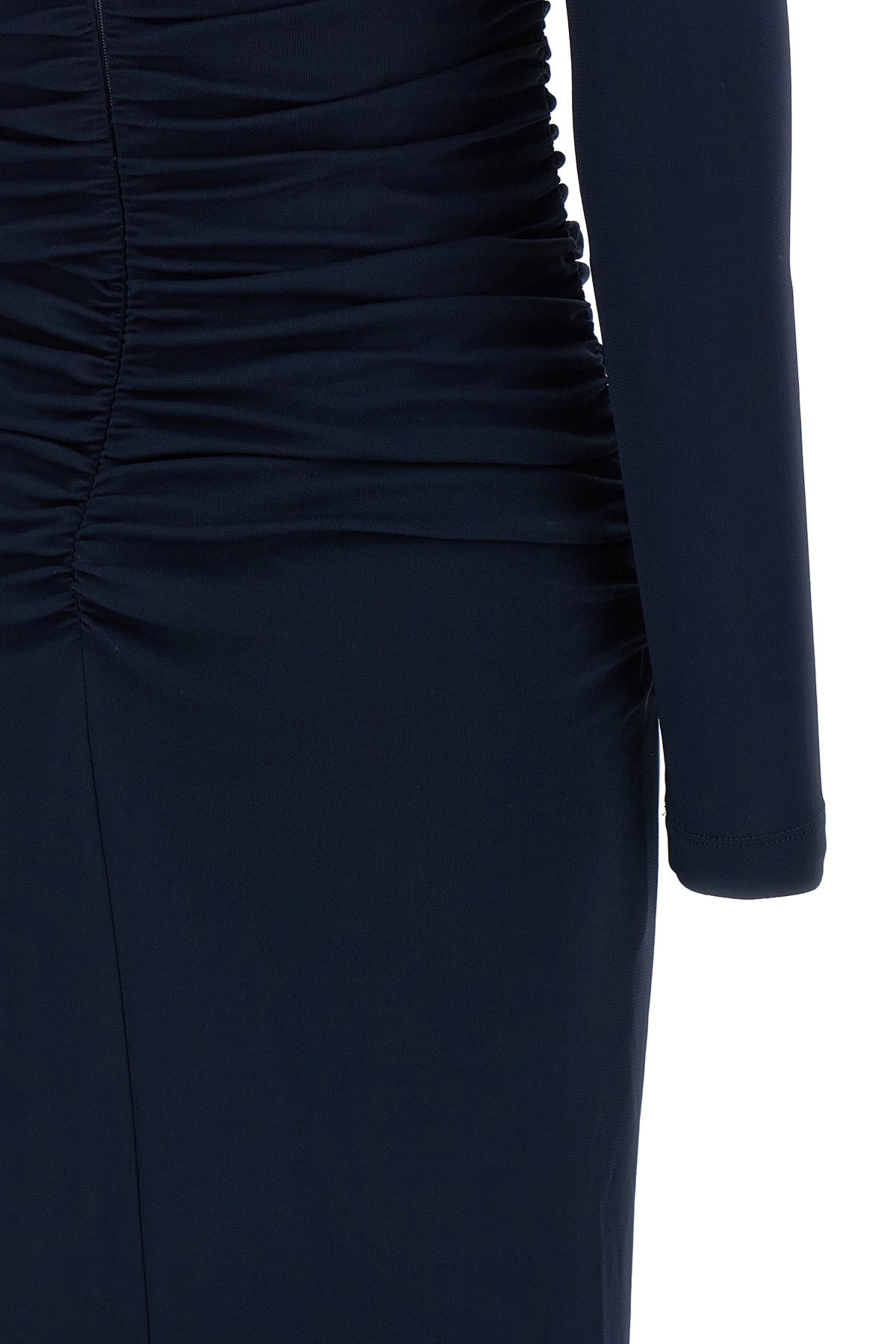 'Off-Shoulder 3/4 SLV Ruched Midi' dress - 4