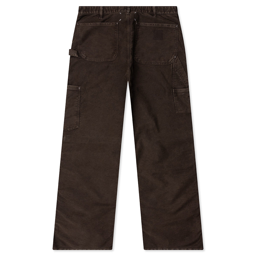 STRAIGHT-LEG JEANS - BROWN - 2