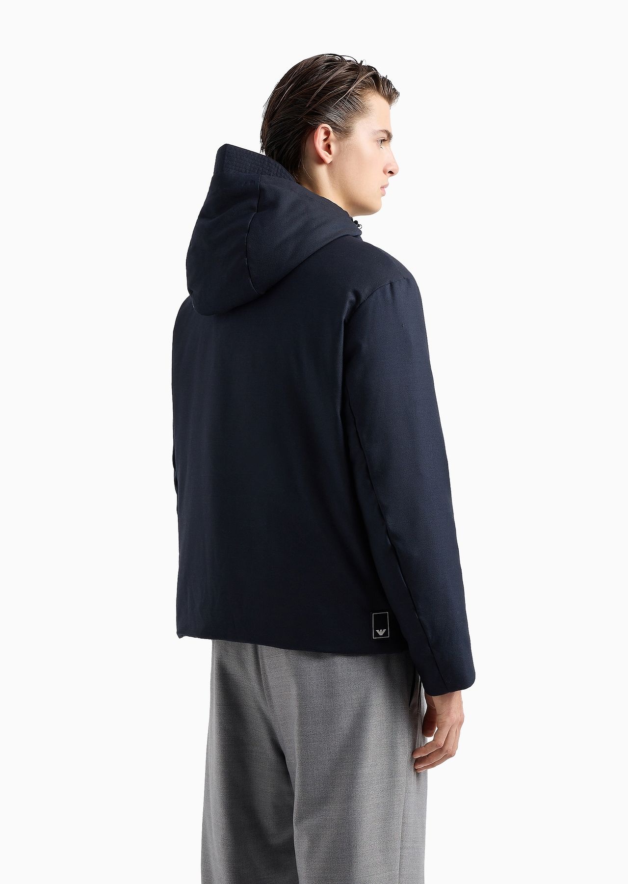 Travel Essentials hooded full-zip blouson in a water-resistant virgin-wool blend - 3