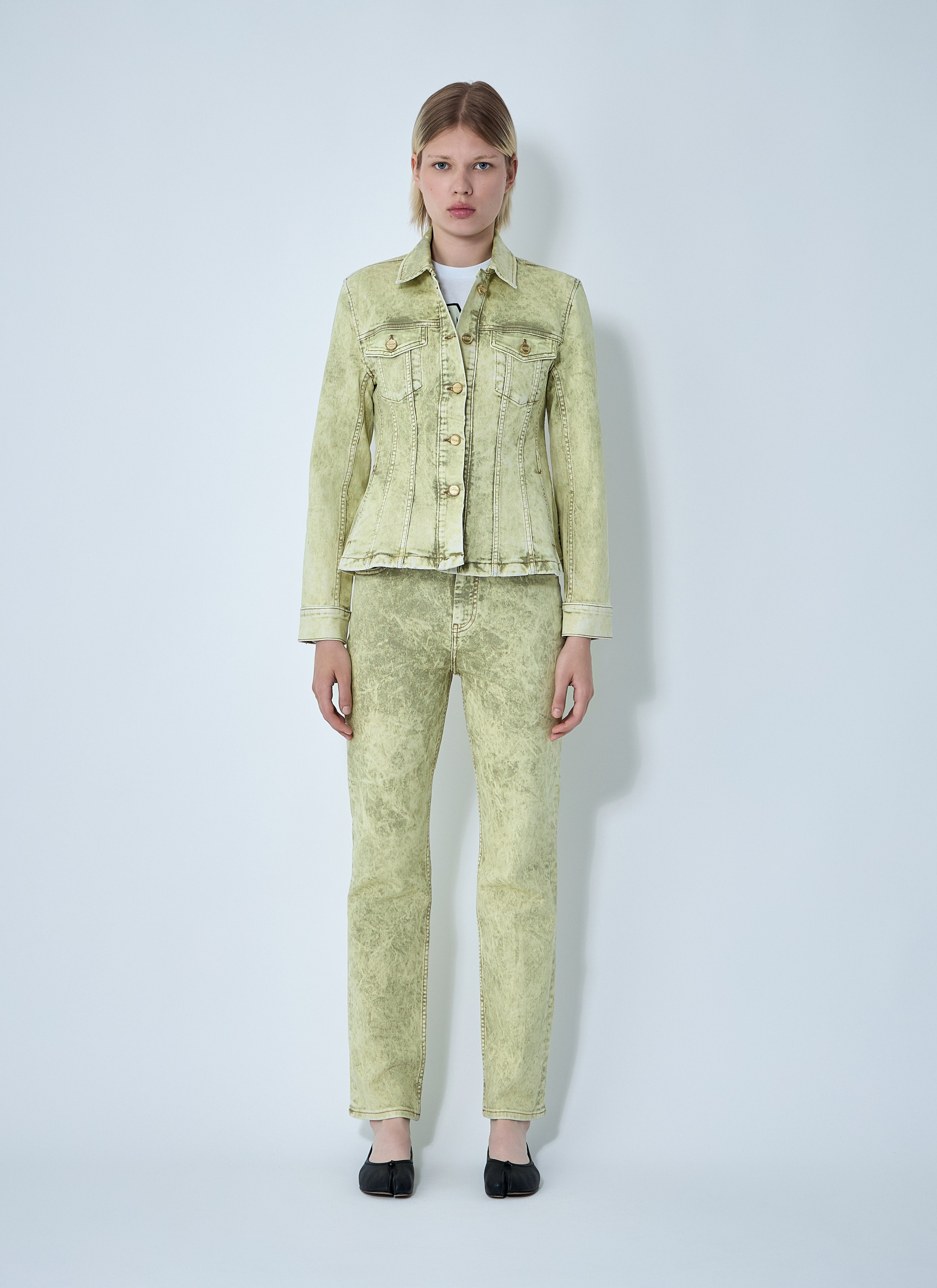 Ganni Women Foil Denim Jacket - 2