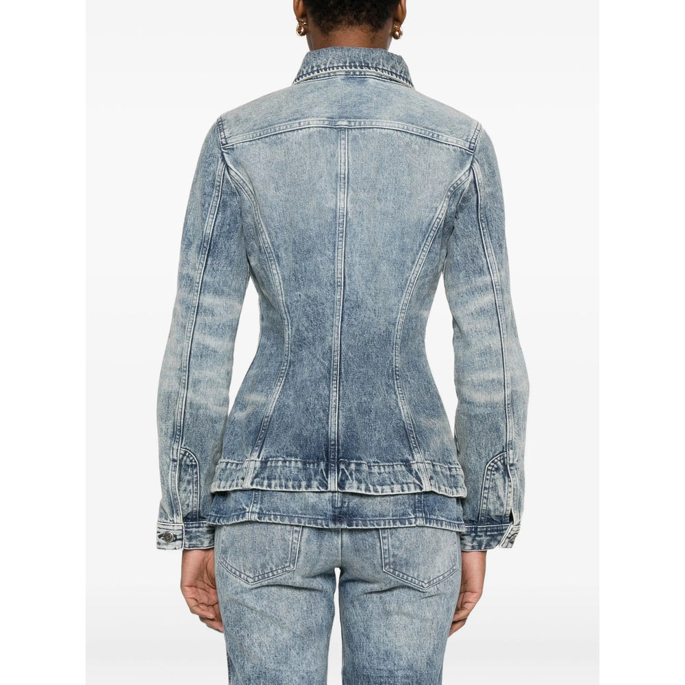 Diesel Blue Jackets - Denim Jackets Women - 4