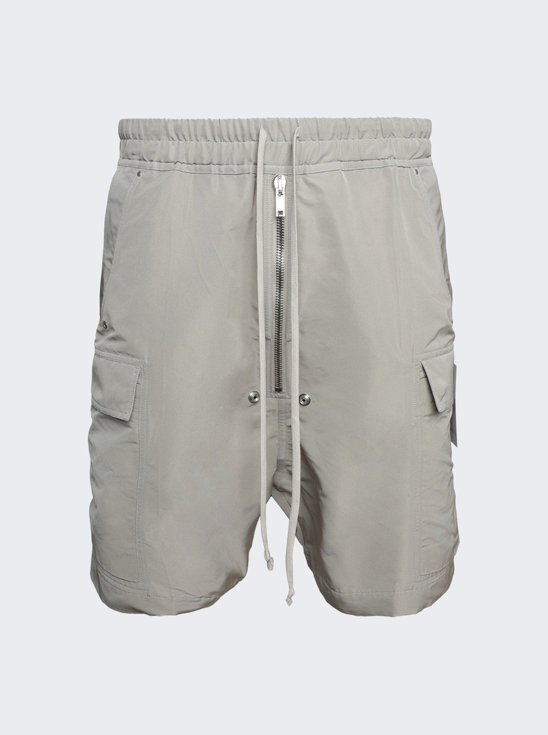 elasticated-waist cargo shorts - 1