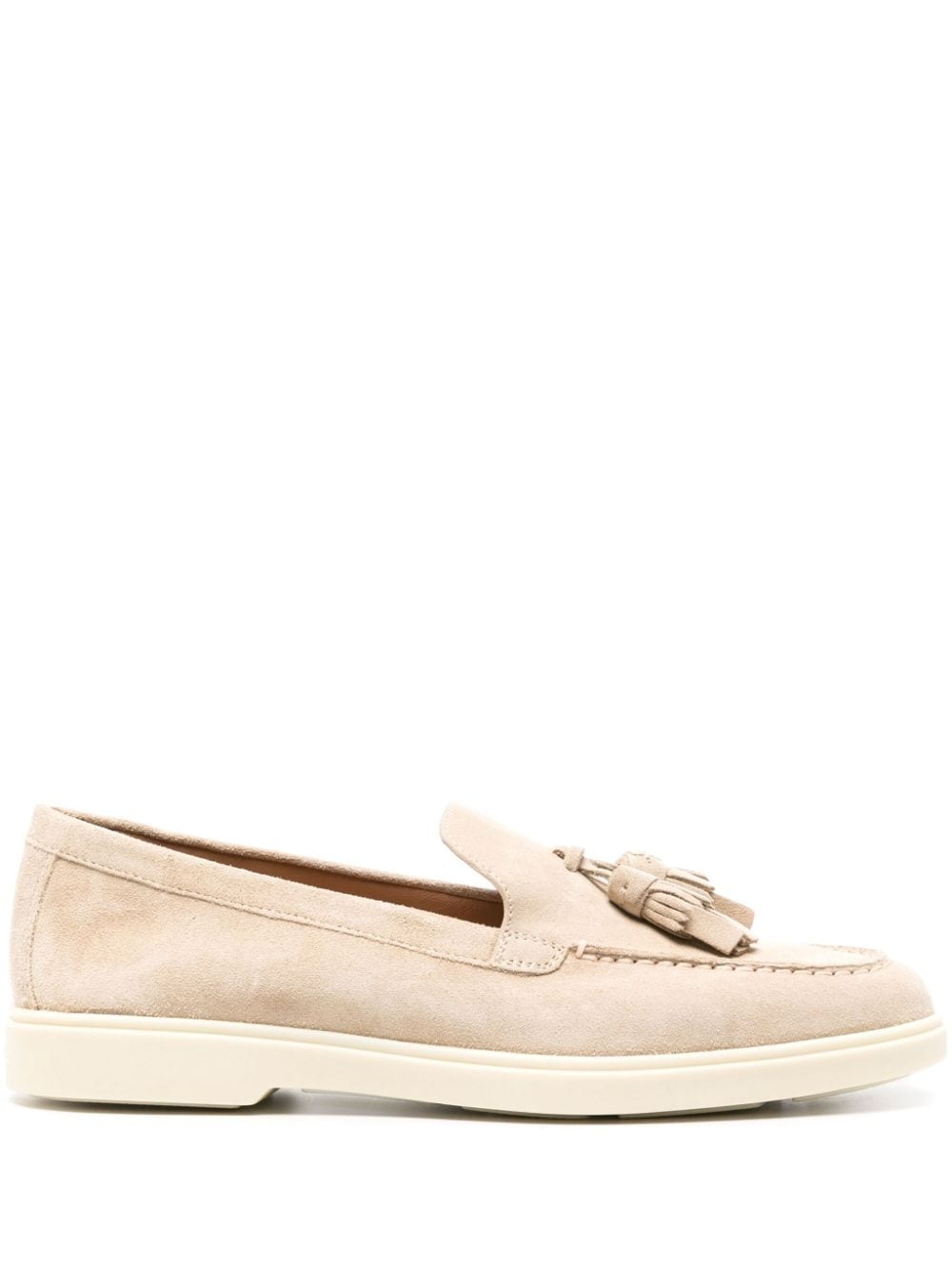tassel-detailed suede loafers - 1