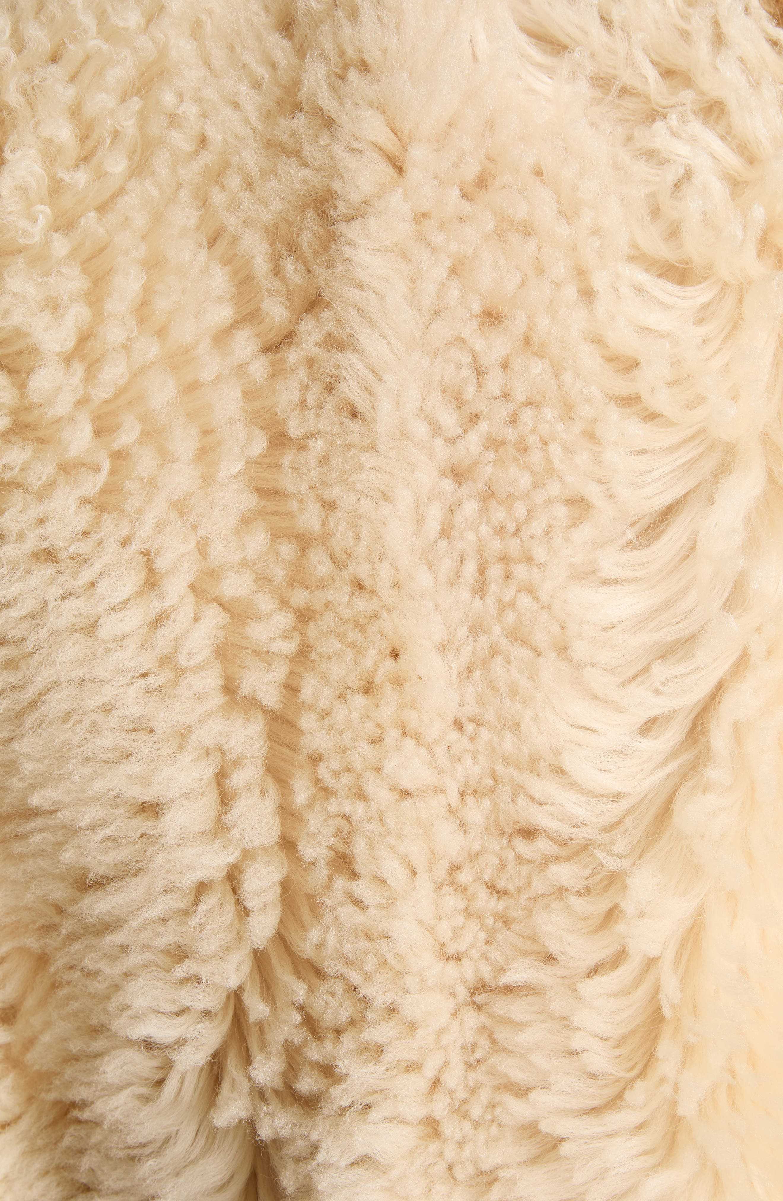 TOM FORD Curly Genuine Shearling Jacket in Off White at Nordstrom - 5