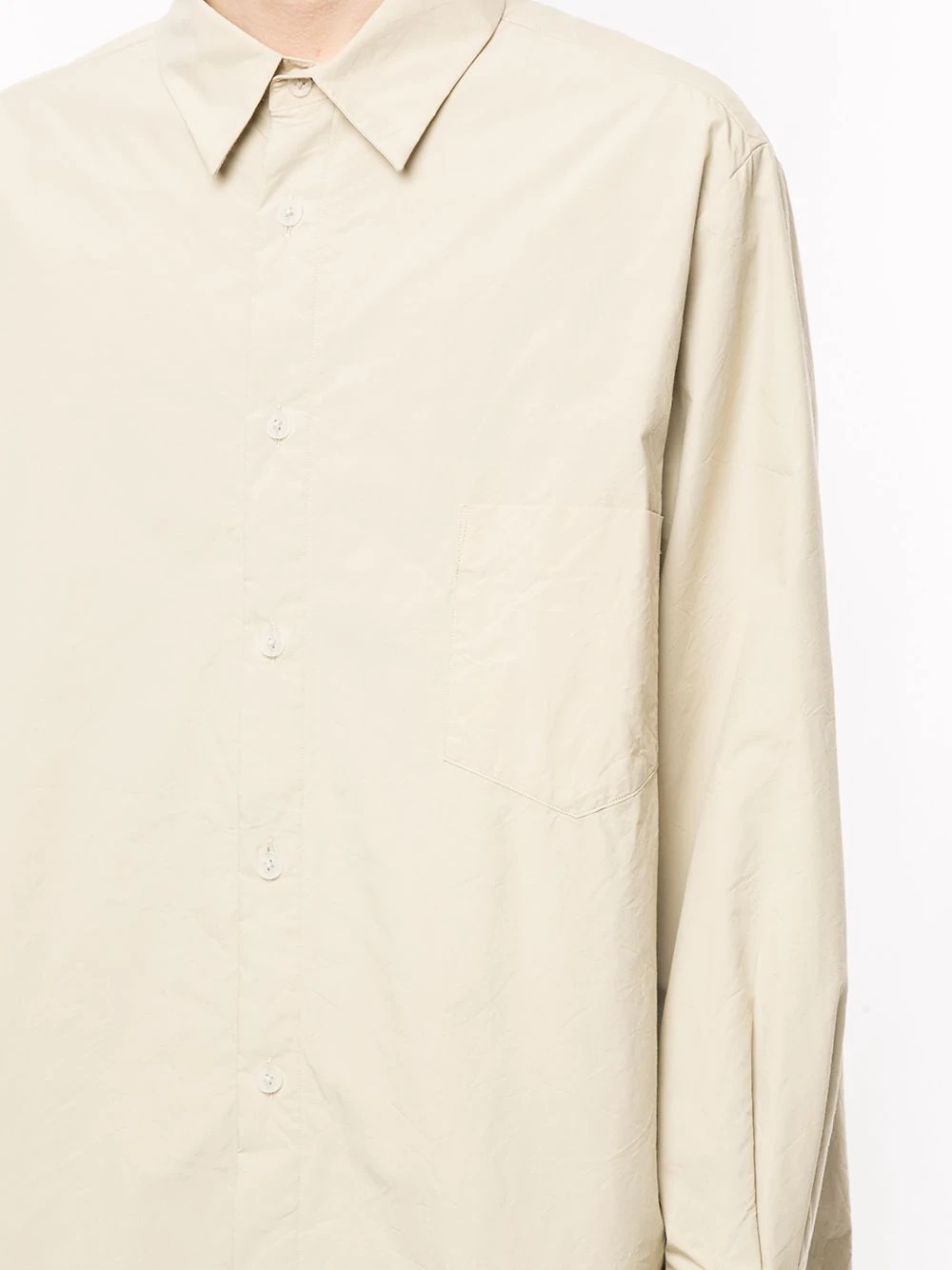 plain button shirt - 5