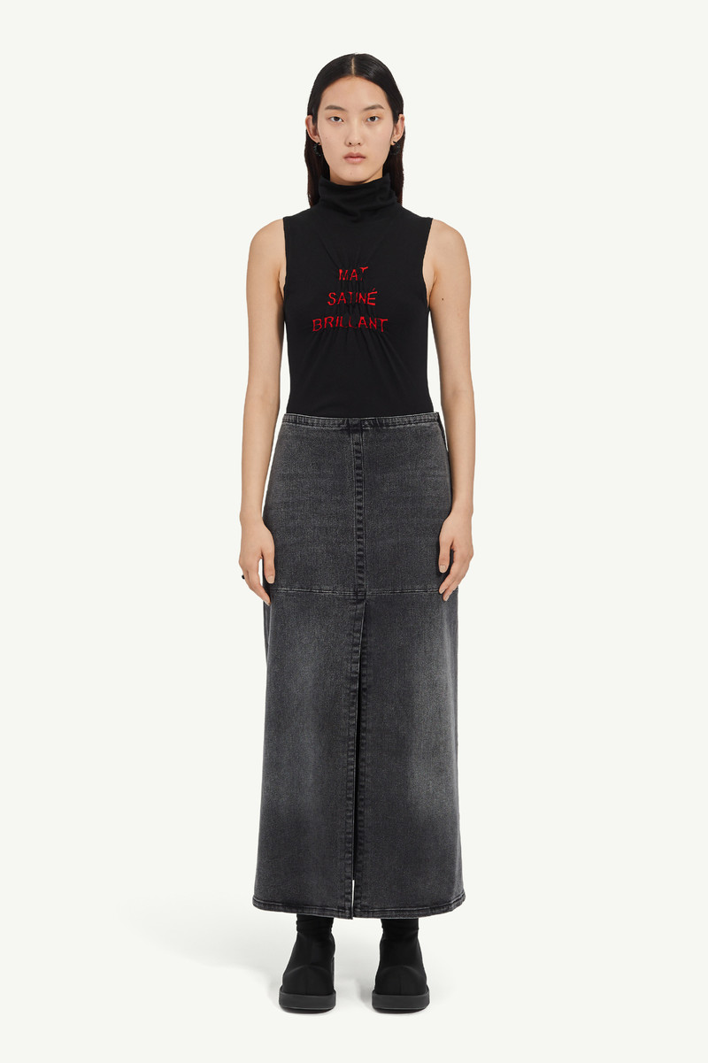 MM6 Maison Margiela Long Denim Skirt outlook