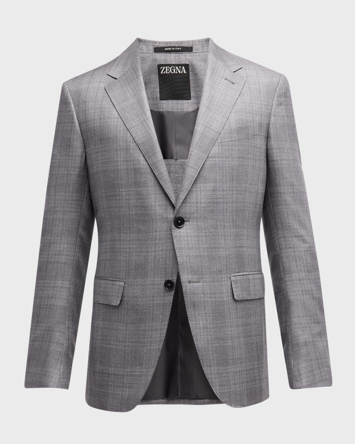 Men's Plaid Cashmere-Blend Sport Coat - 9