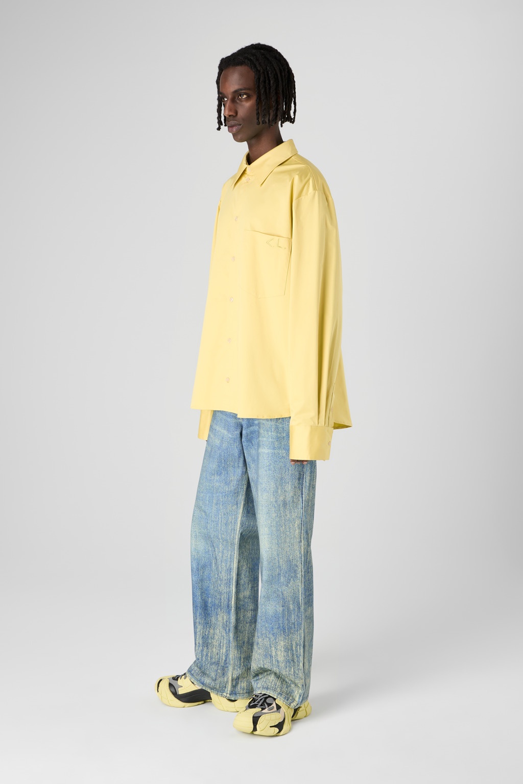 Yellow Cotton Shirt - 3