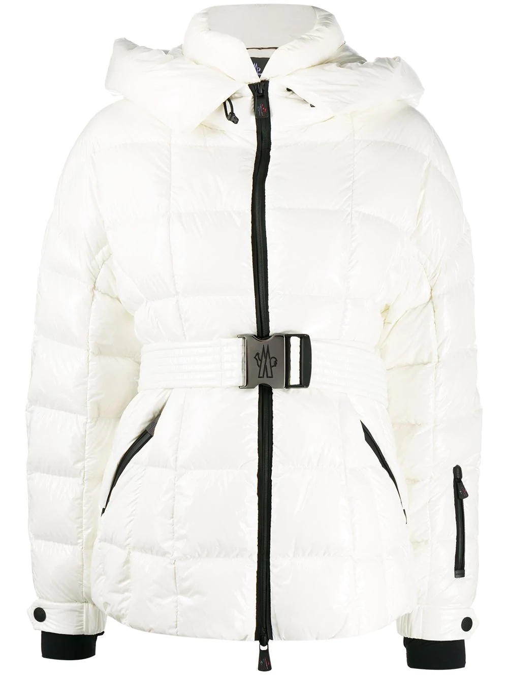 belted padded jacket - 1