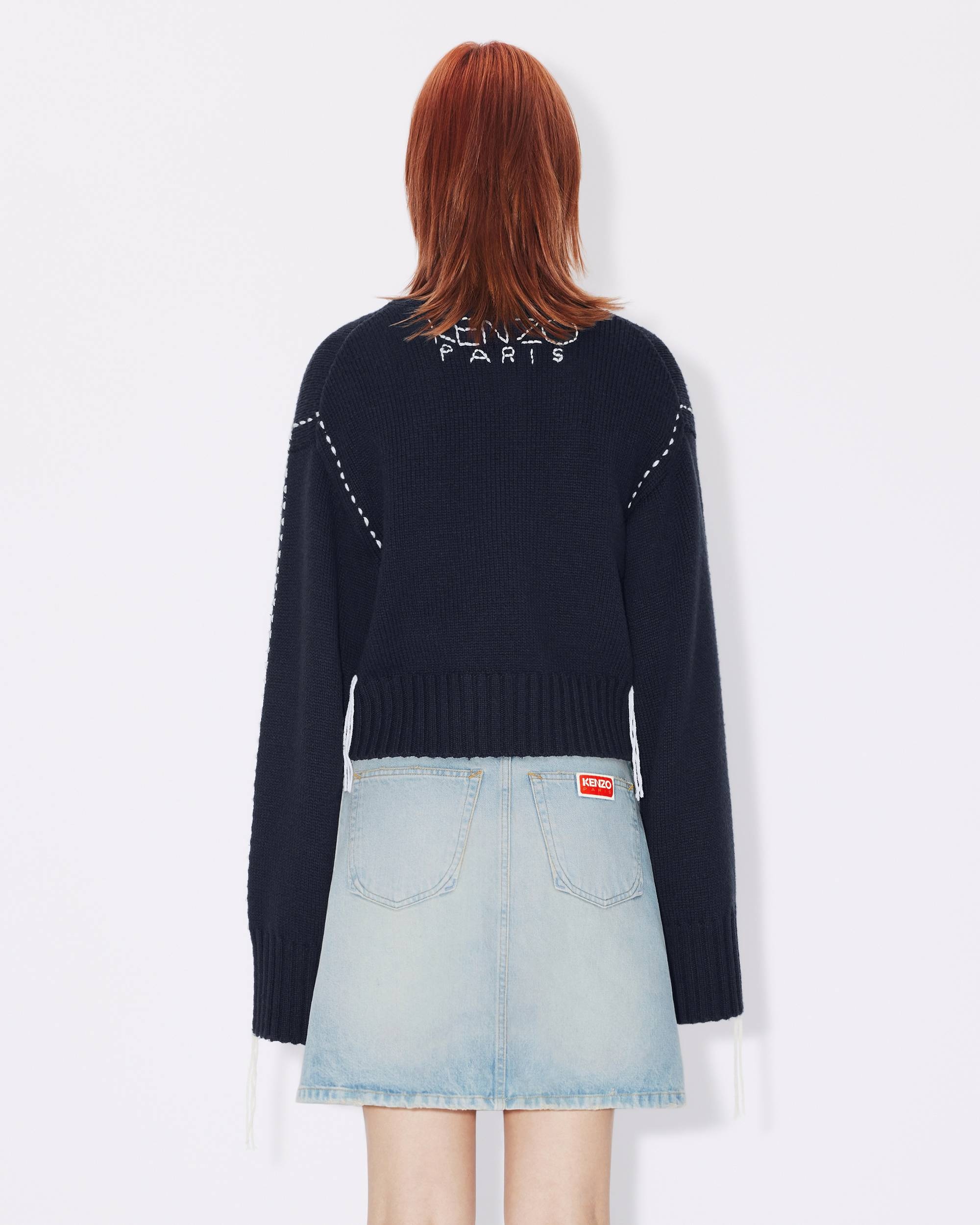 'KENZO Sashiko Stitch' embroidered jumper - 4