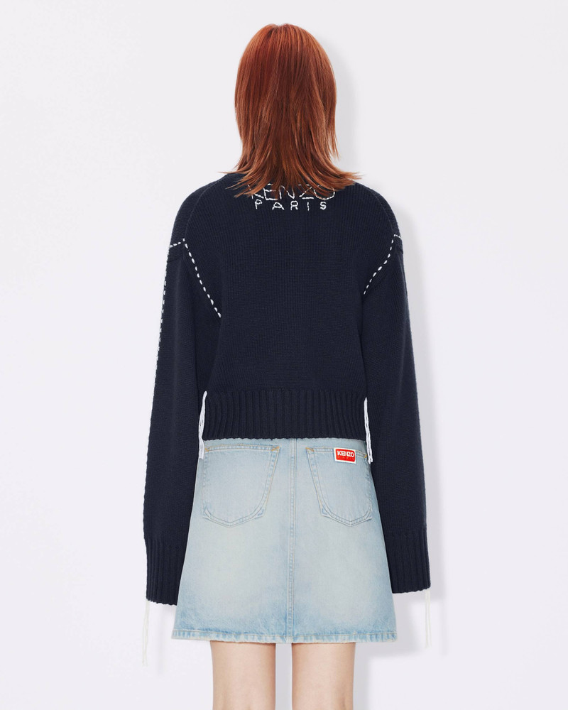 'KENZO Sashiko Stitch' embroidered jumper 4