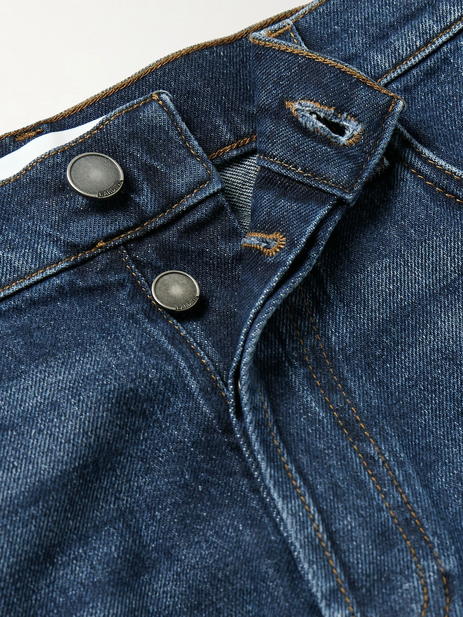 Slim-Fit Straight-Leg Jeans Indigo - 6