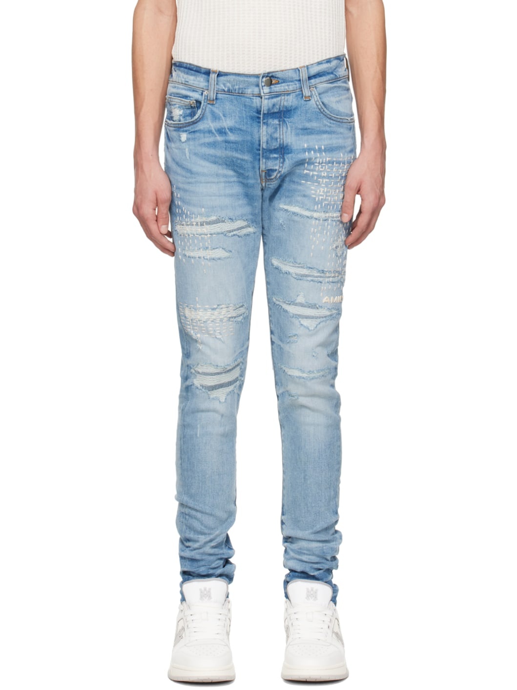 Indigo Boro Repair Jeans - 1