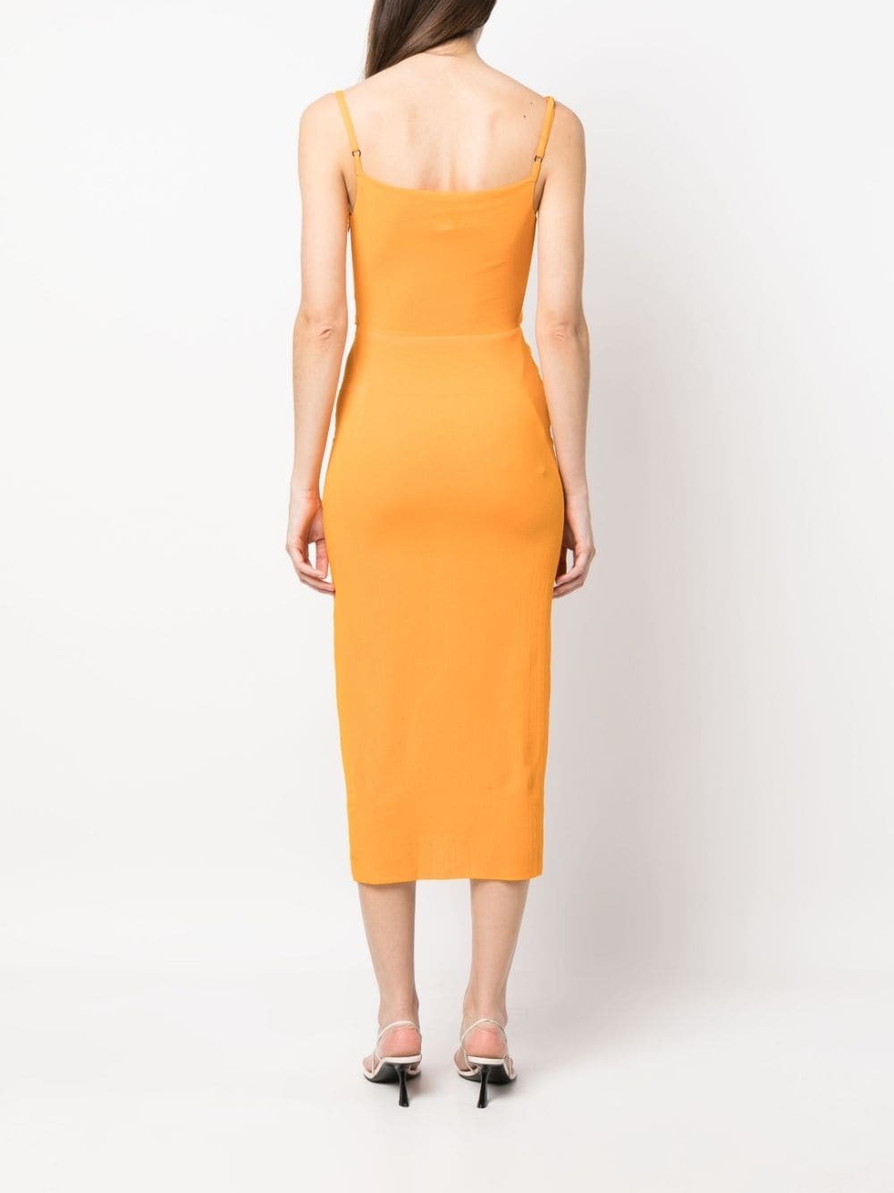tie-detail midi dress - 4