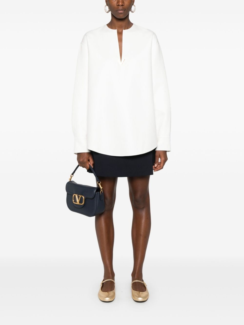 VGold-embellished top - 2