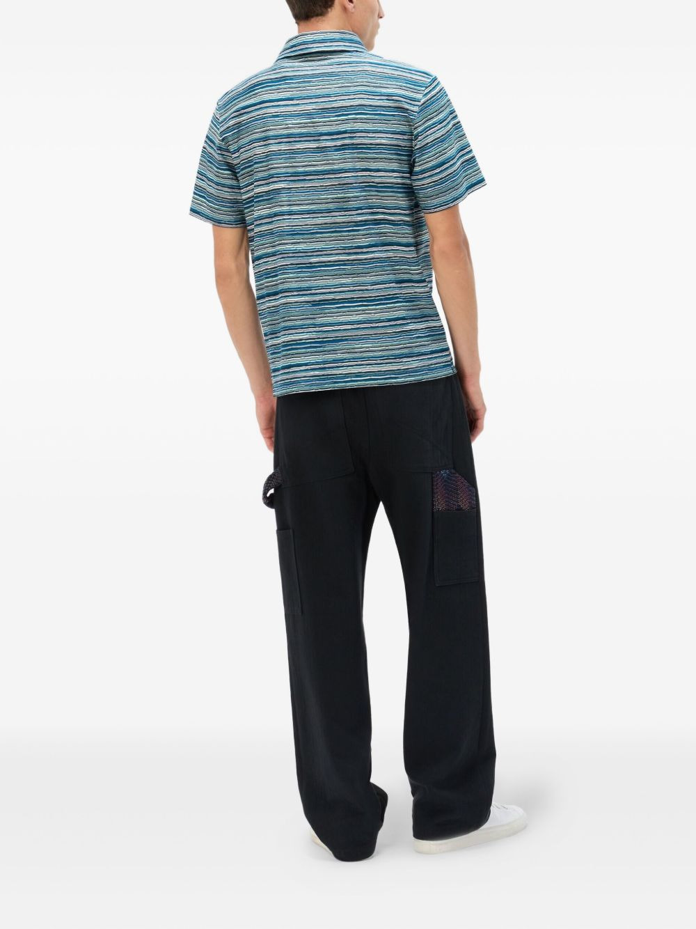 striped polo shirt - 3