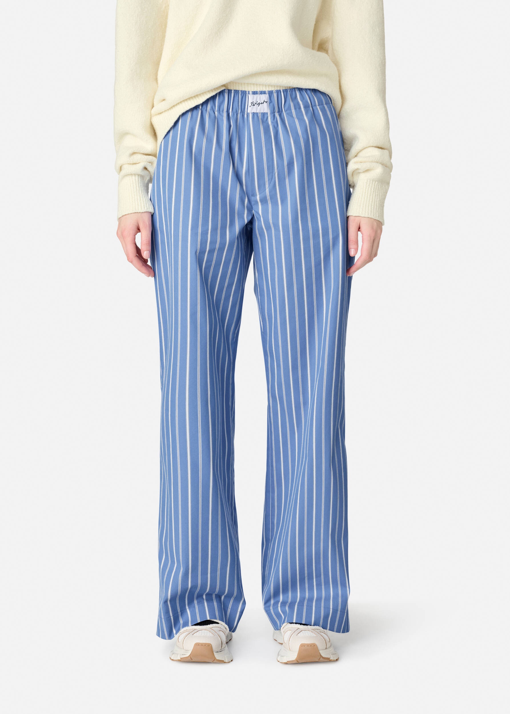 Striped Cotton Trousers - 2