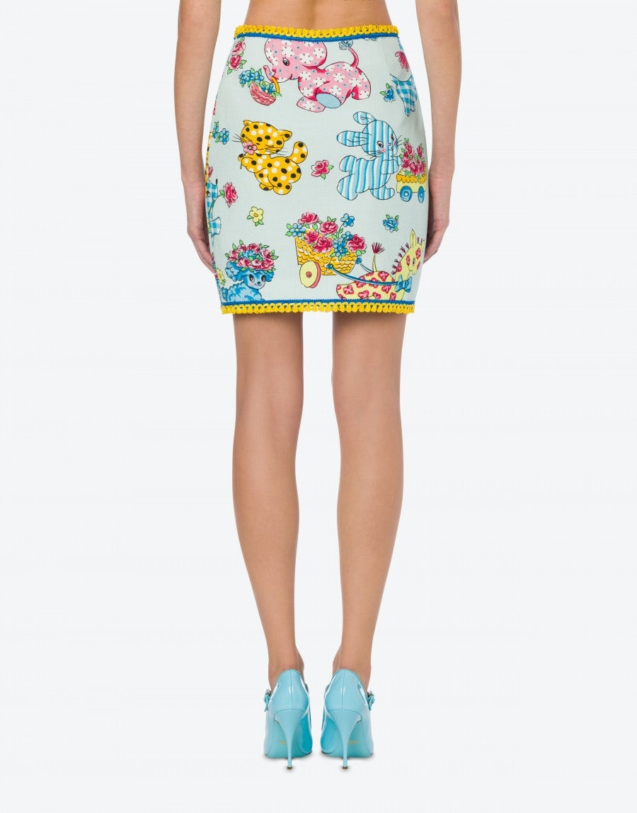 CALICO ANIMALS PIQUET MINI SKIRT - 3