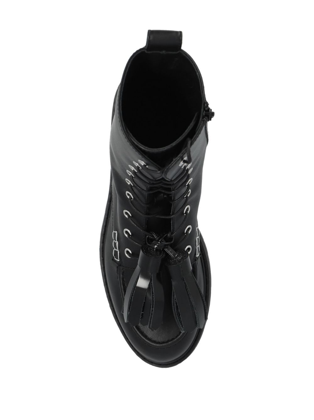 tassel-detail lace-up boots - 4
