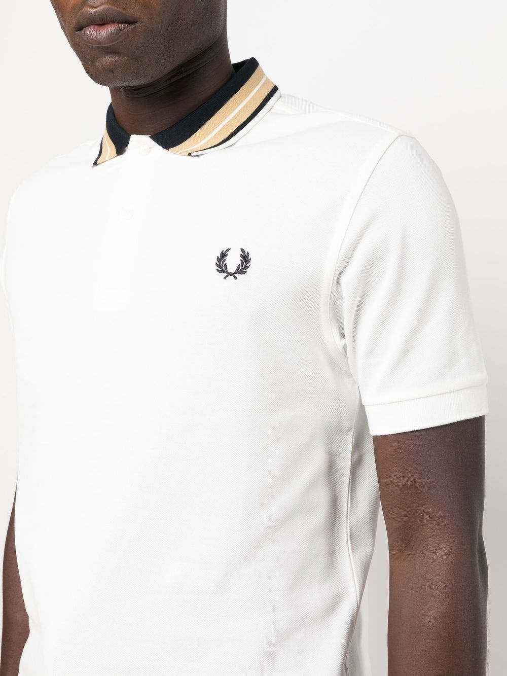 embroidered-logo short-sleeved polo shirt - 5