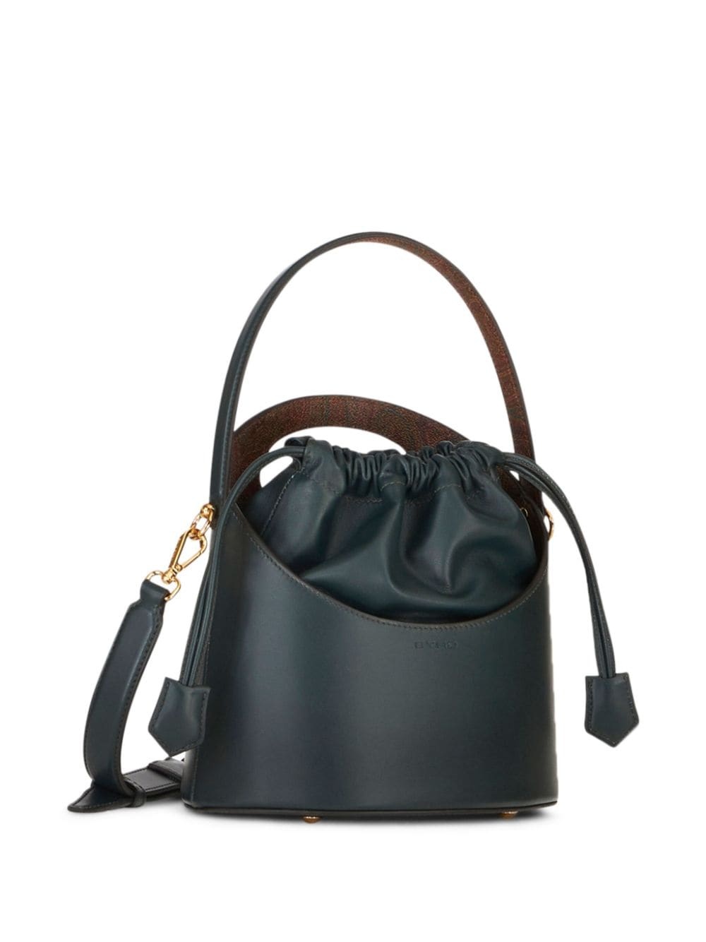 Saturno leather bucket bag - 4