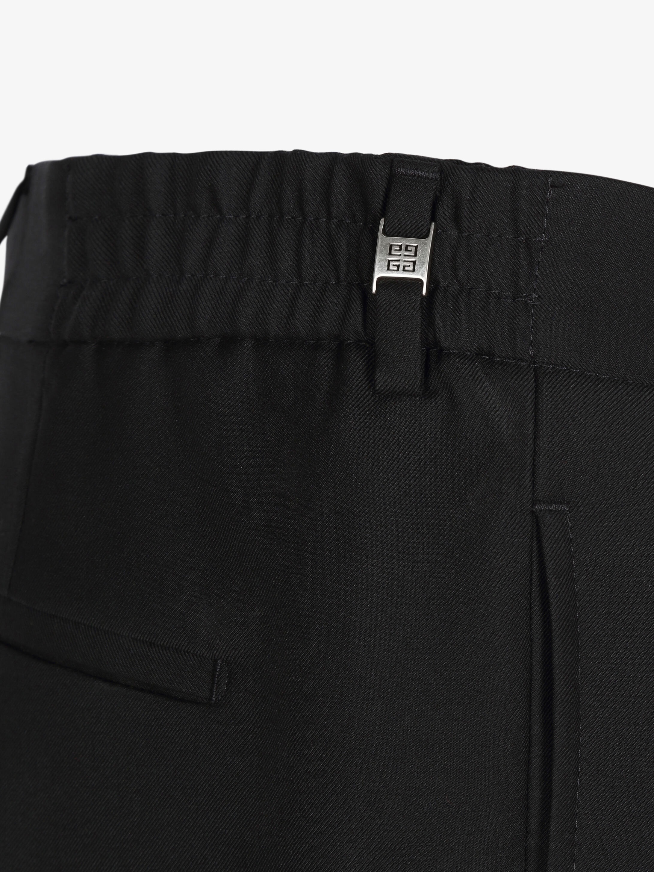 Jogger pants in wool with elastic details - 7