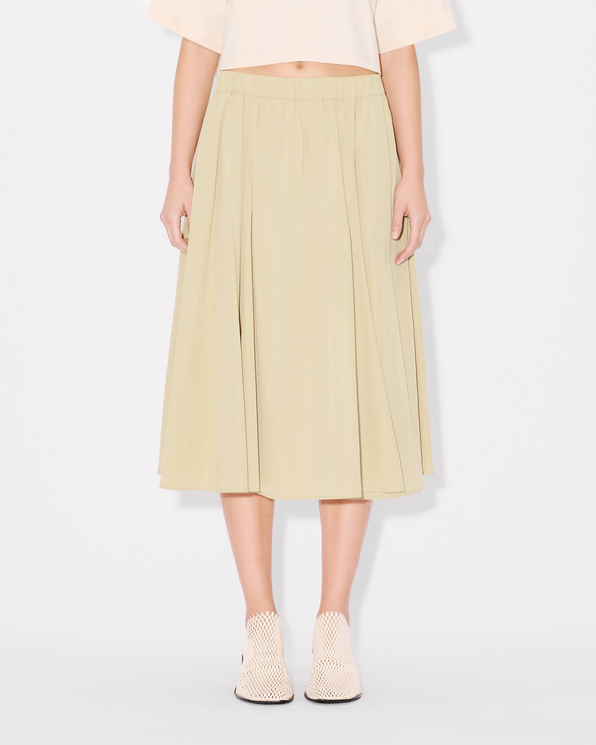 'Boke Flower 2.0' short skirt in technical cotton - 4