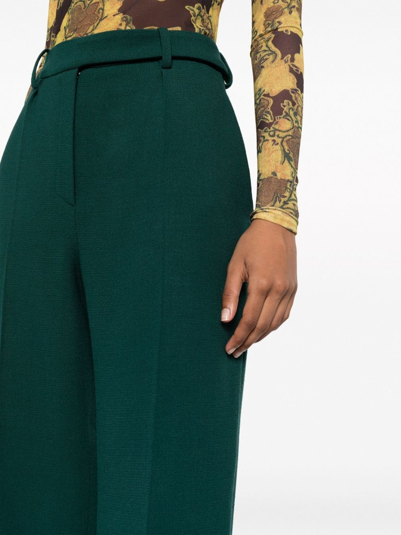 houndstooth high-waist wide-leg trousers 5