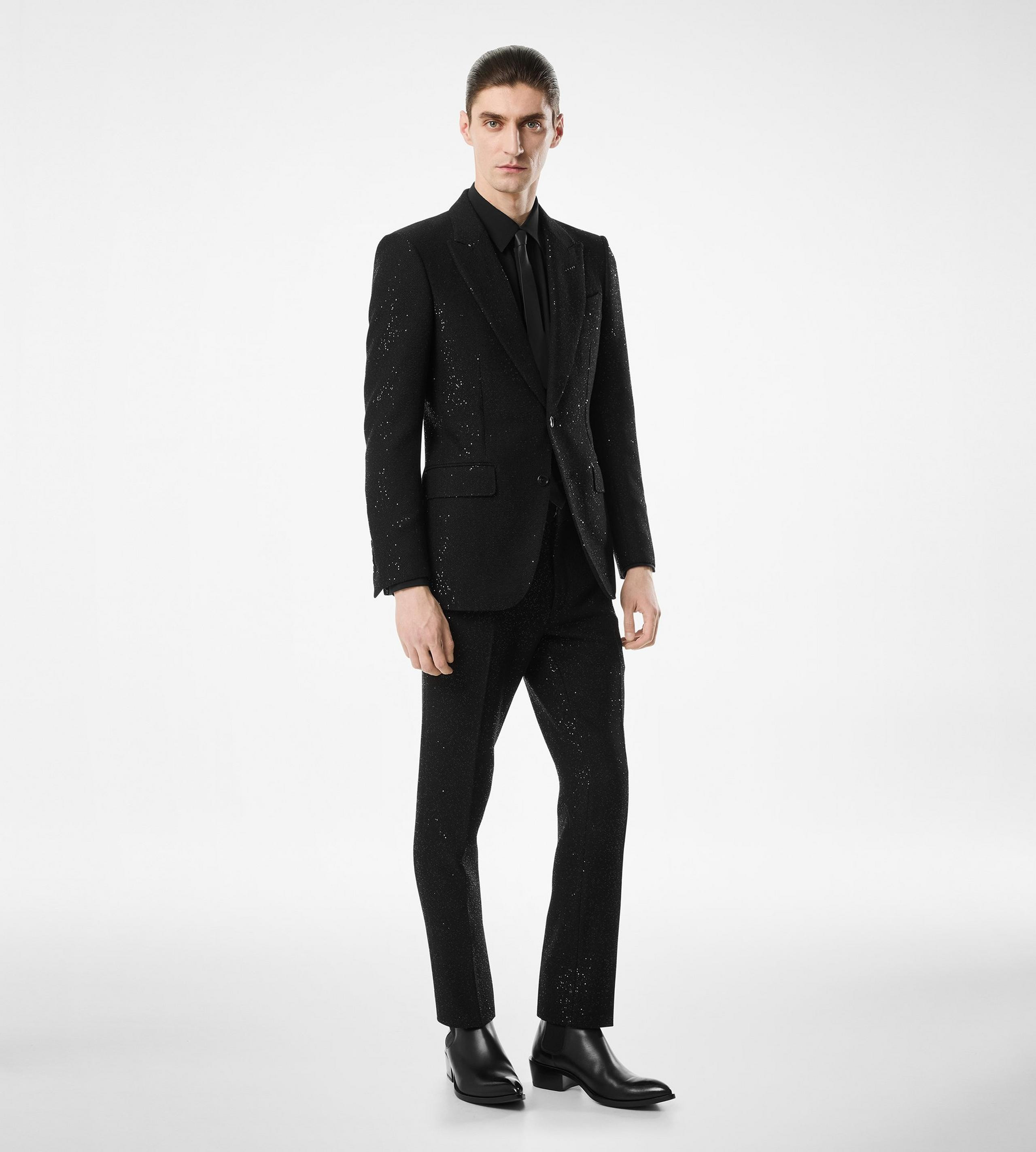 SEQUINED LIGHT BOUCLÈ JACKET - 5