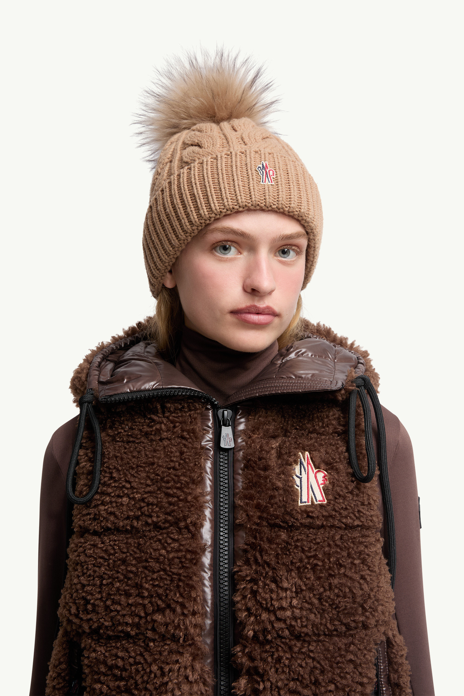 Wool & Cashmere Beanie with Pom Pom - 2