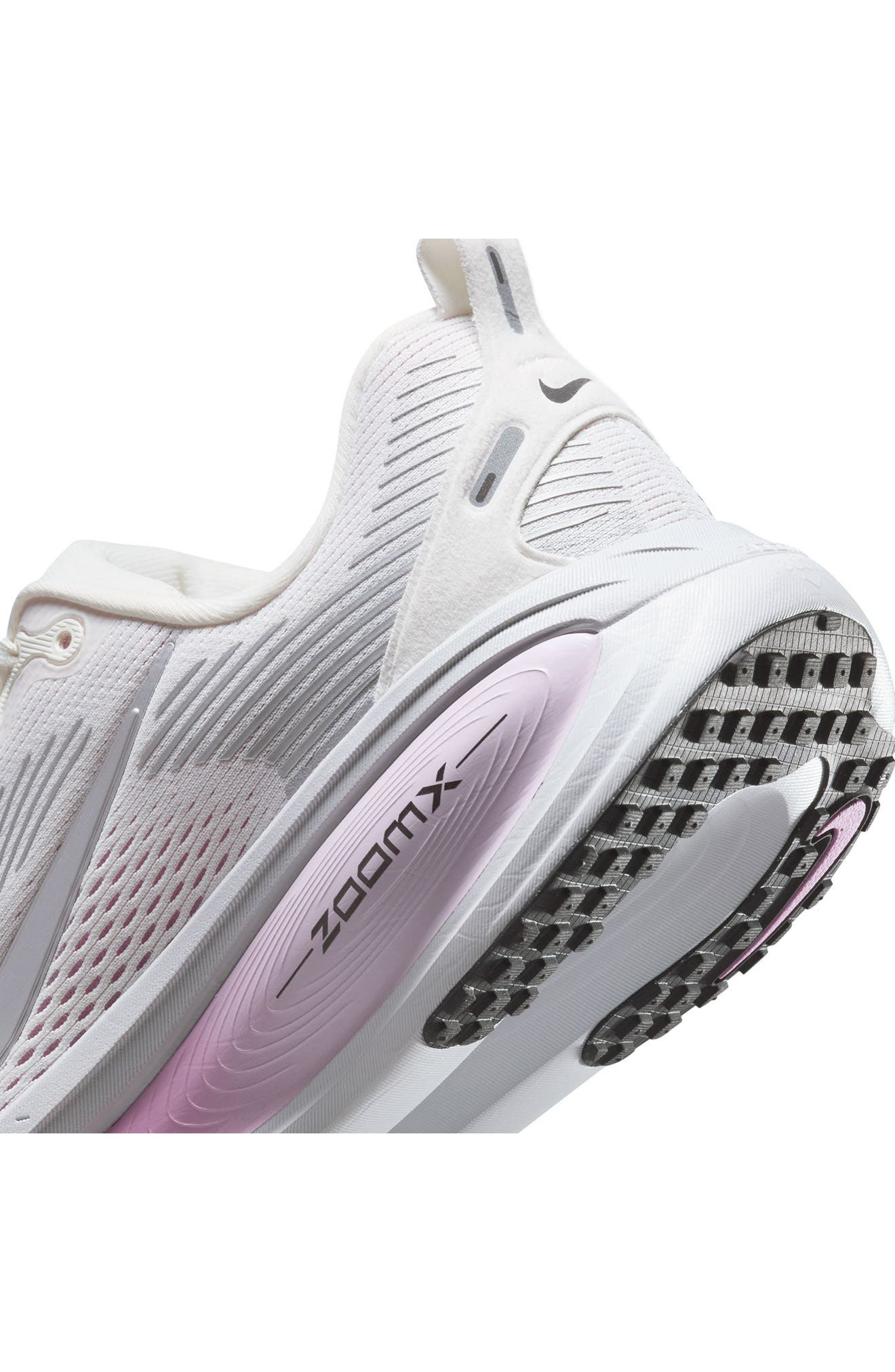 Nike Vomero 18 Running Shoe in Sail/Silver/Beyond Pink at Nordstrom - 9