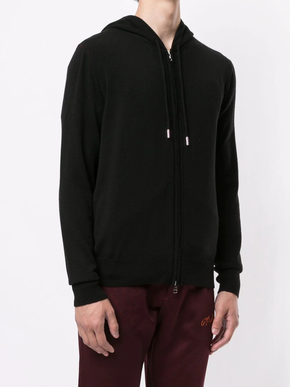 zipped cashmere hoodie - 3