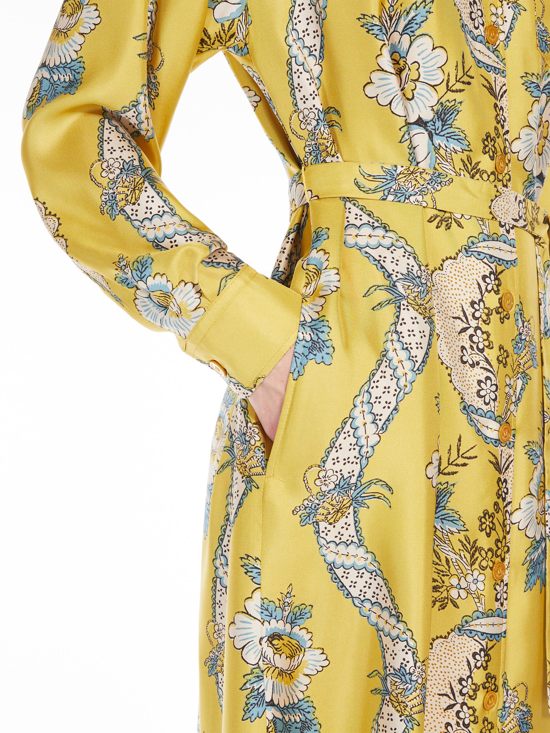 GAIA Printed silk shirt dress - 5