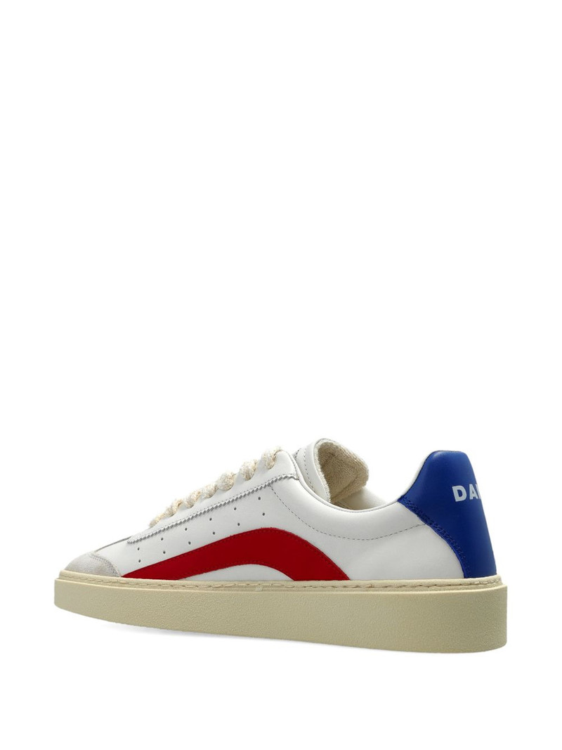 logo-detail leather sneakers 3