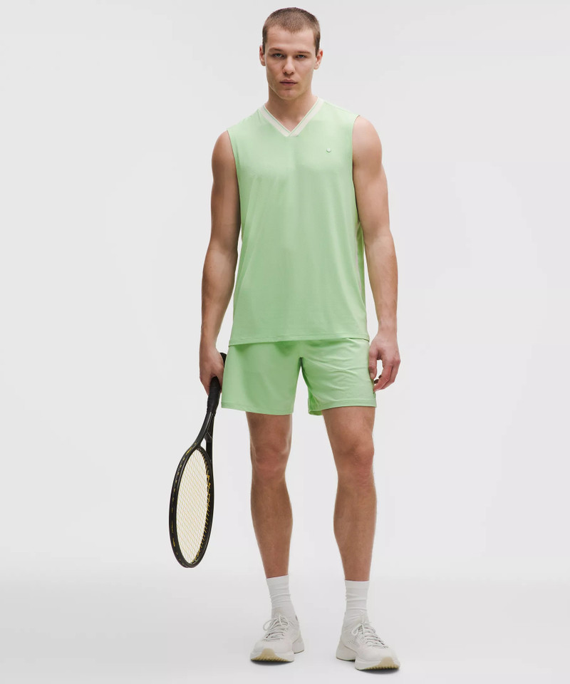 Mesh-Panelled Tennis Short 7" 1