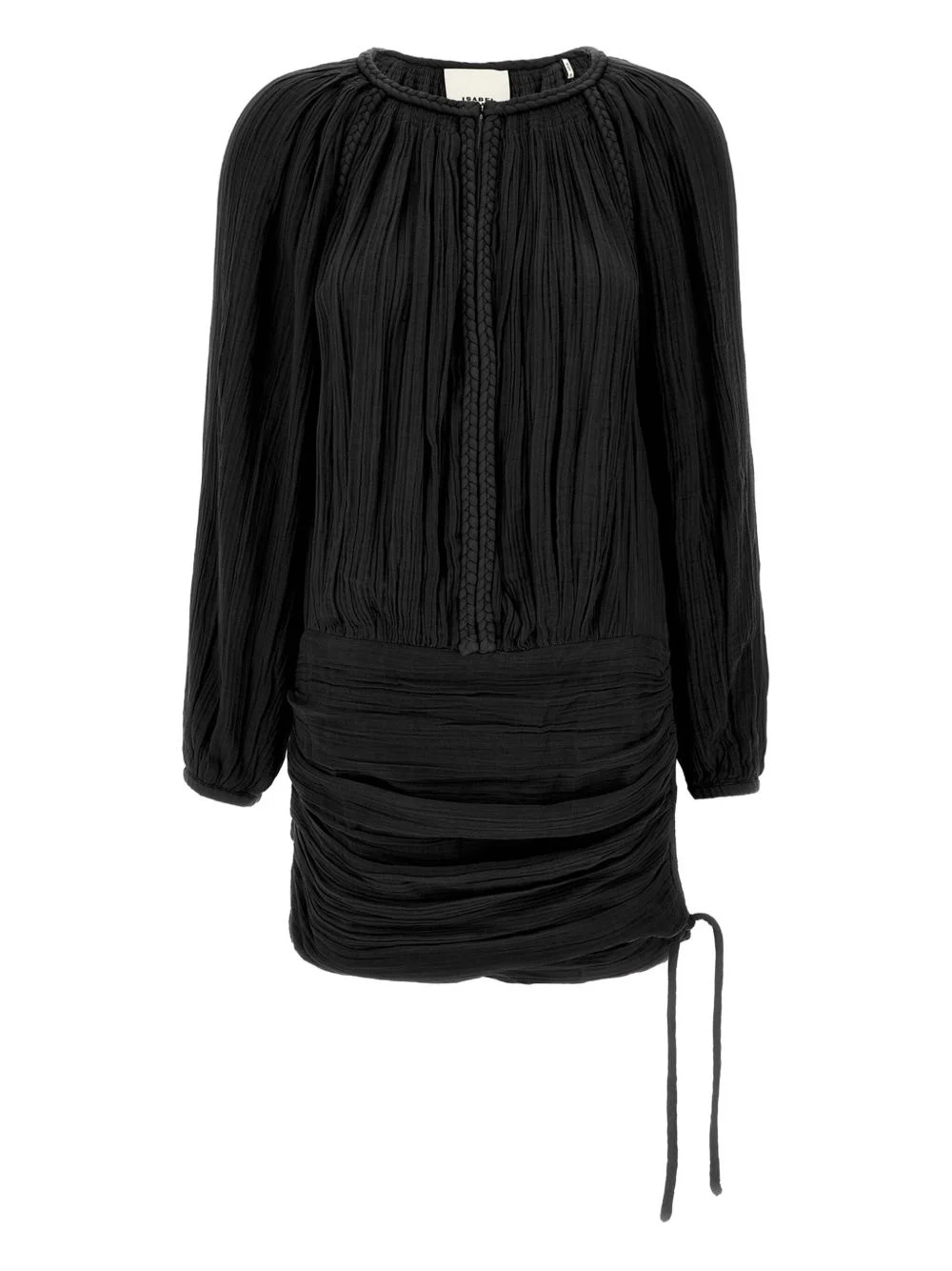 Jaoni pleated long-sleeve dress - 1