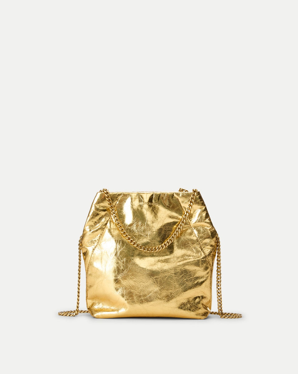SMALL METALLIC VERONICA BEARD SLOUCH SHOULDER BAG - 1