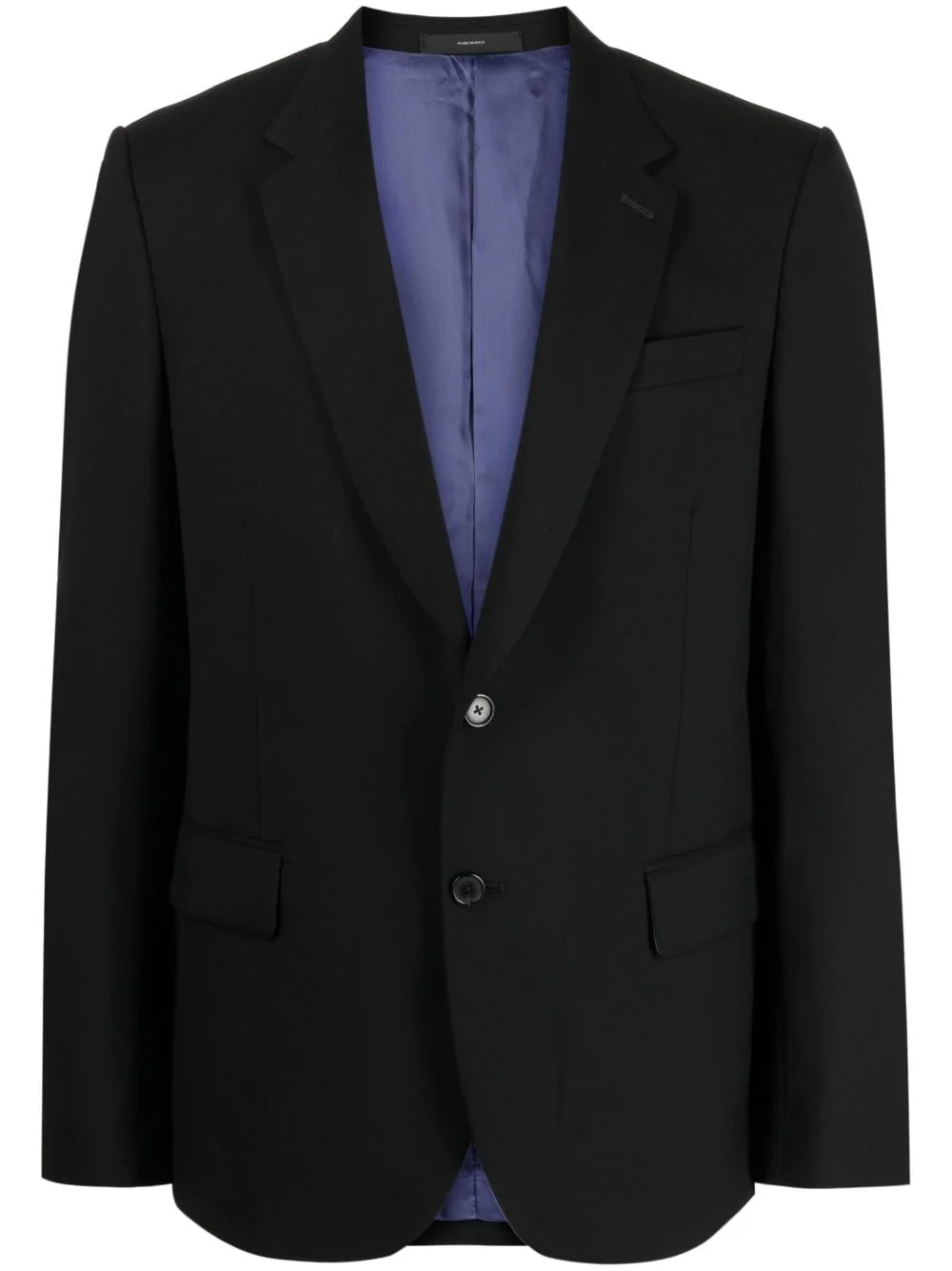 single-breasted stretch-wool blazer - 1