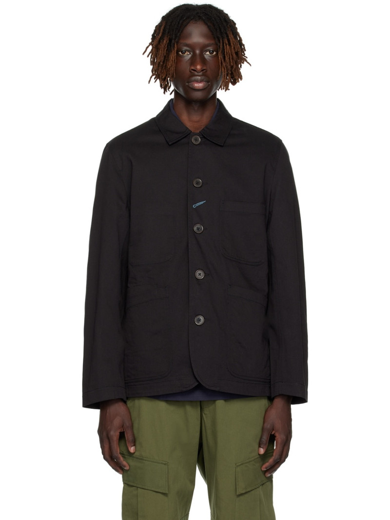 Black Bakers Jacket - 1