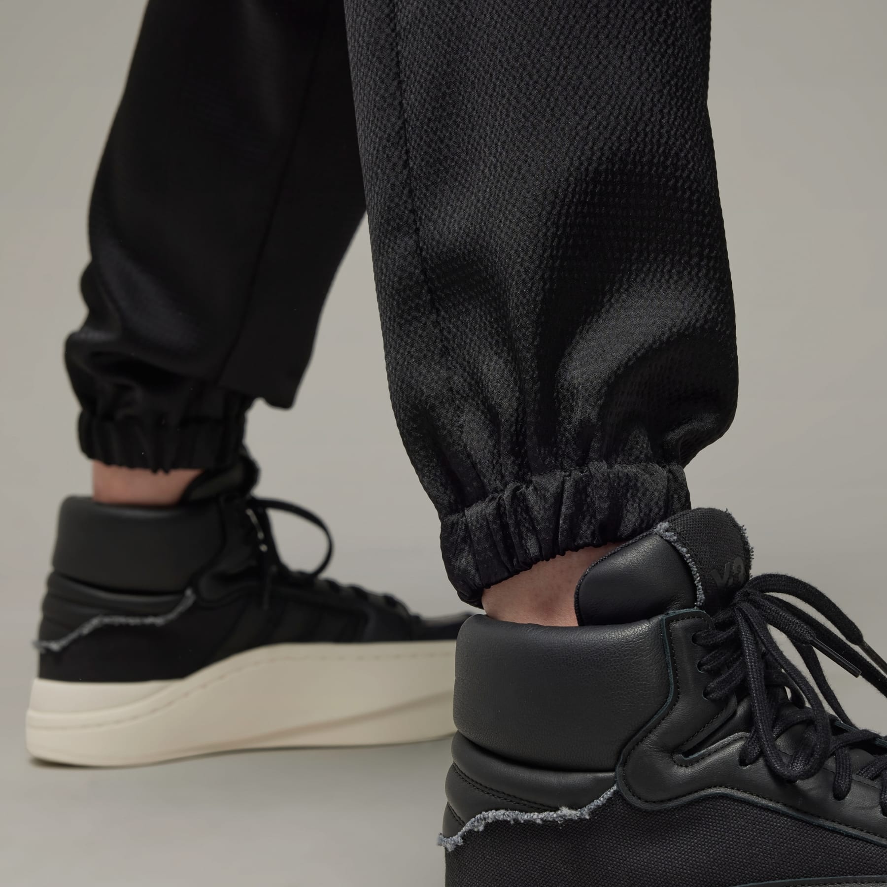Y-3 Cuffed Tech Seersucker Pants - 8